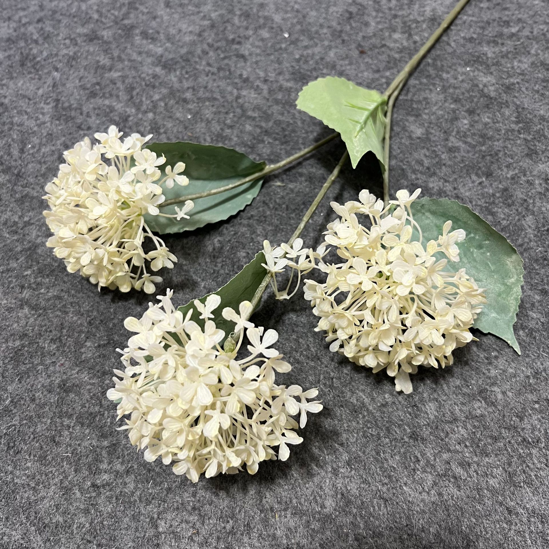 Wooden hydrangea white