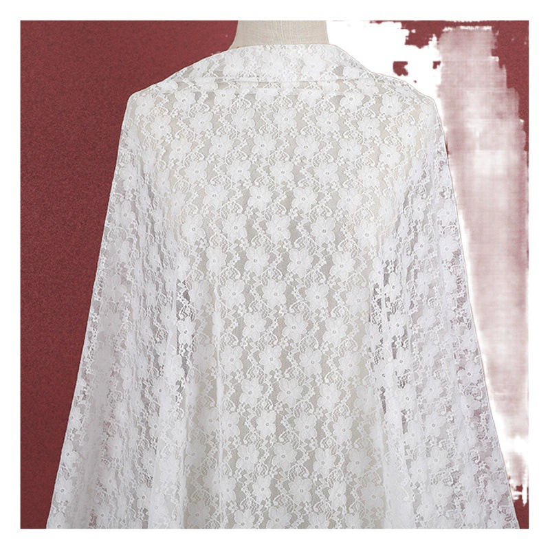 Нейлоновая кружевная ткань, классическая кружевная ткань с цветком сливы, эластичные свадебные аксессуары с вырезами, кружевная ткань в наличии