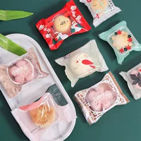 Оптовый пакет для упаковки закусок Новый матовый лунный торт утолщенный мешок для машины 50-100 г милый пакет для лунного торта