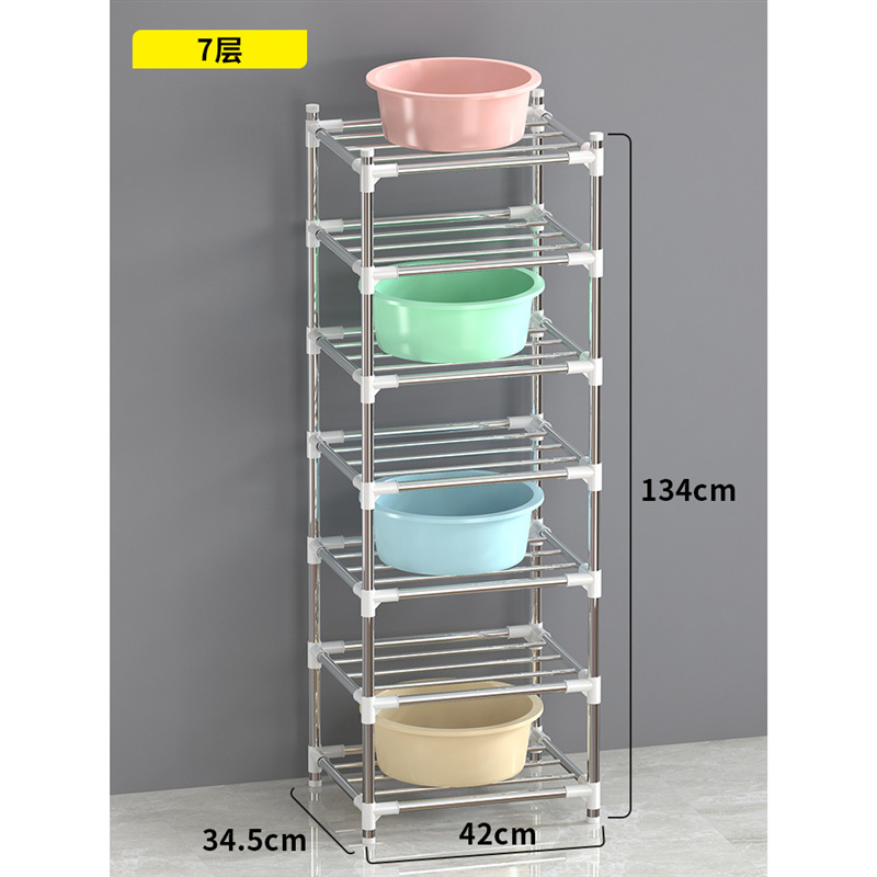 Estante Organizador de Lavabos de Acero Inoxidable Multicapa para Baño image 13