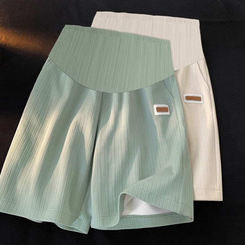 Pregnant Women's Shorts Summer Wear Thin Ice Silk Wide Leg Pants Summer Loose Casual Straight Sports Pants Summer Wear Pregnant Women's Shorts Summer Wear Thin Ice Silk Wide Leg Pants Summer Loose Casual Straight Sports Pants Summer Wear