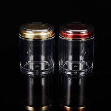 亚克力密封罐咖啡粉中药瓶塑料透明蜂蜜玻璃瓶花茶带盖茶叶罐定制