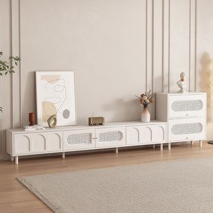 Solid Wood Tv Cabinet European Style Small Apartment Living Room Tv Cabinet Thickened Floor Cabinet New Home Bedroom Storage Cabinet