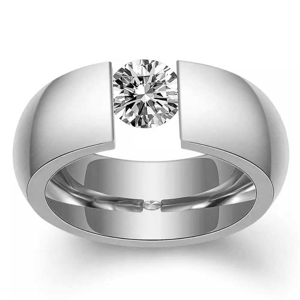 Sparkling Ring For Women, Crafted With Romance.Sleek & Comfortable, Designed To Highlight Your Charm.A Subtle Yet Stunning Piece For Dates,_voghion.com