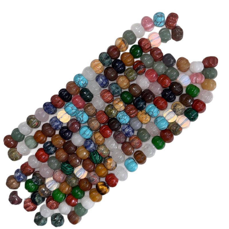 10 × 14 ミリメートル天然石瑪瑙カボチャビーズルースビーズ DIY ブレスレットネックレスジュエリーアクセサリー半完成ビーズ卸売|undefined