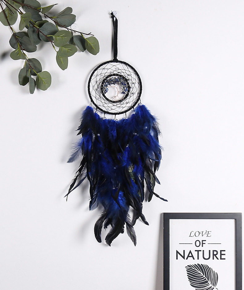 Ethnic Style Dreamcatcher Artificial Feather Iron Pendant Wall Art display picture 1