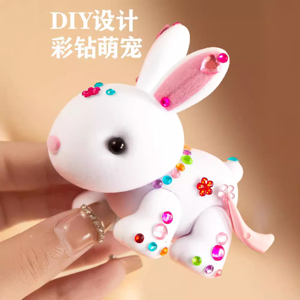 어린이 장난감 소녀의 놀이 홈 토끼 인형 2  6 3  10 세 이상 7 생일 선물