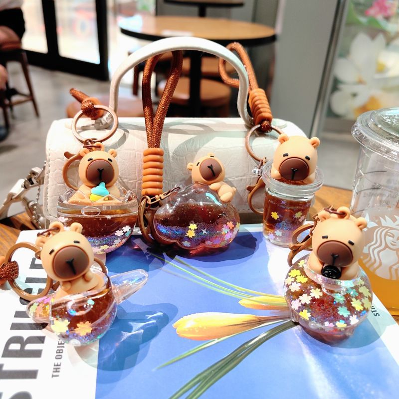 52g Weight Bag Pendant, Keychain Classification 1 Piece Quantity Holiday, Daily Occasion Acrylic Material Cartoon Character Pattern Unisex Gender Cute Style 1 Piece Cute Cartoon Character Acrylic Unisex Bag Pendant Keychain 无
