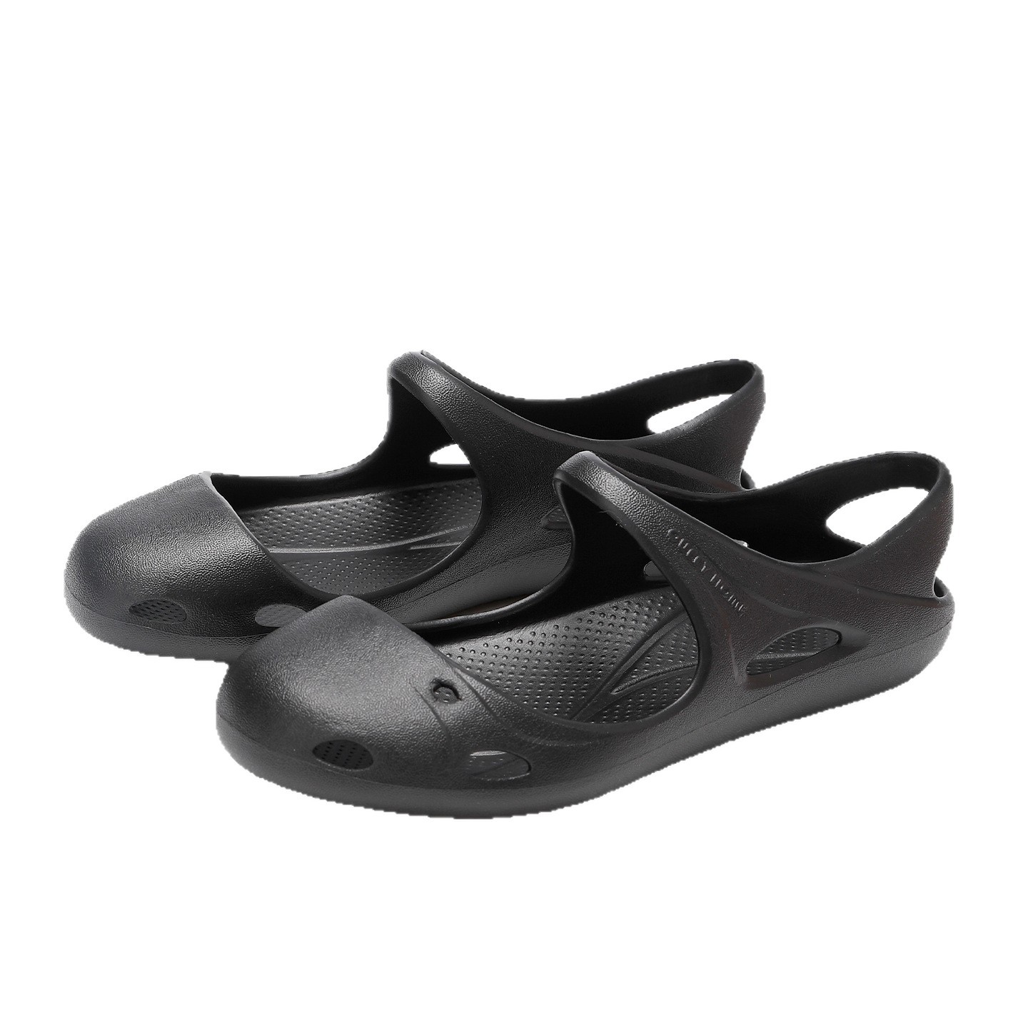 EVA-Schuhe zum Kotstampfen von Löchern für Damen, Mary Jane, atmungsaktive, rutschfeste äußere Strandschuhe, Sommersandalen mit dicker Sohle und Zehenbereich