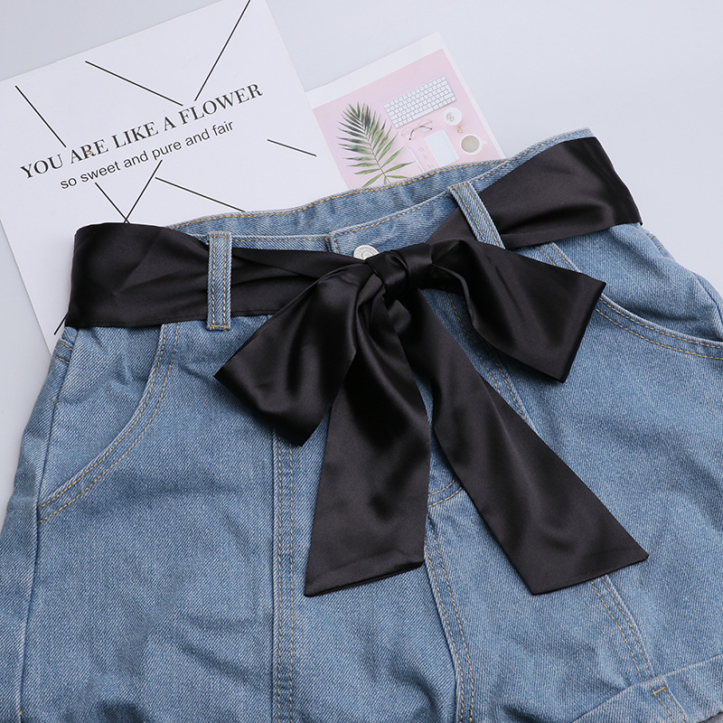 Triangular extra-long hair band