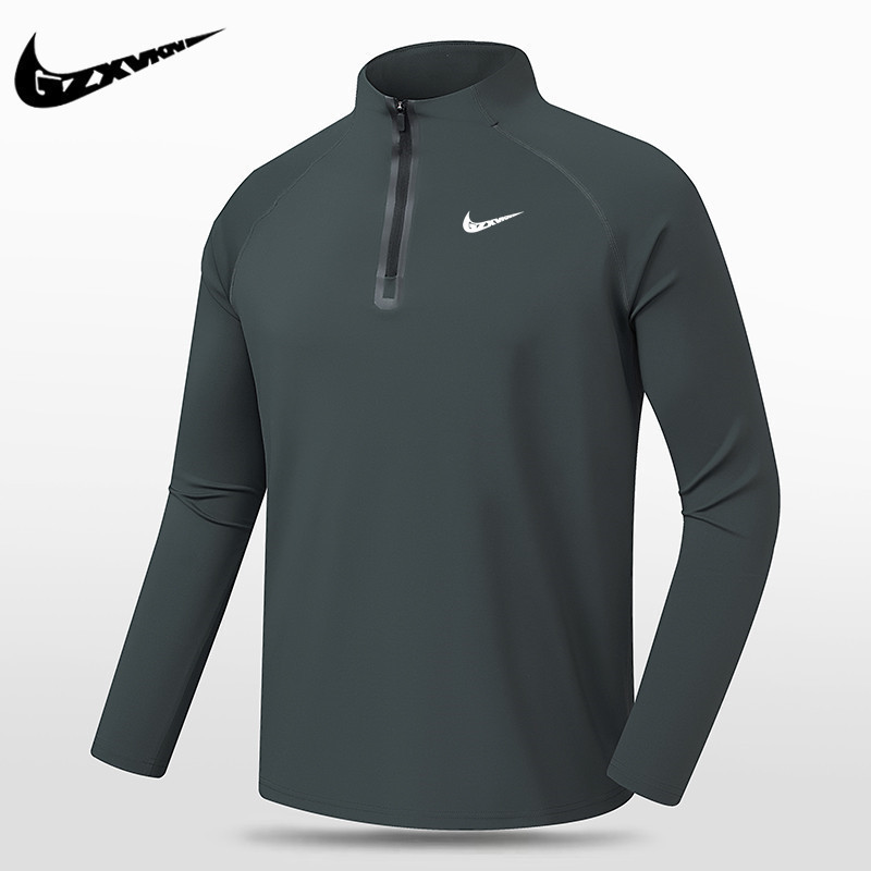 2025 Autumn Sports Long-Sleeve Sweatshirt for Men, Elastic Half-Zip Quick-Dry Shirt, Trendy Outdoor Fitness Training Basketball Jersey 2025 Autumn Sports Long-Sleeve Sweatshirt for Men, Elastic Half-Zip Quick-Dry Shirt, Trendy Outdoor Fitness Training Basketball Jersey