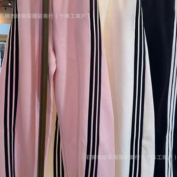 New popular item for dropshipping: 2026 spring new fashion stylish age-reducing elastic waist color-blocked women's straight pants