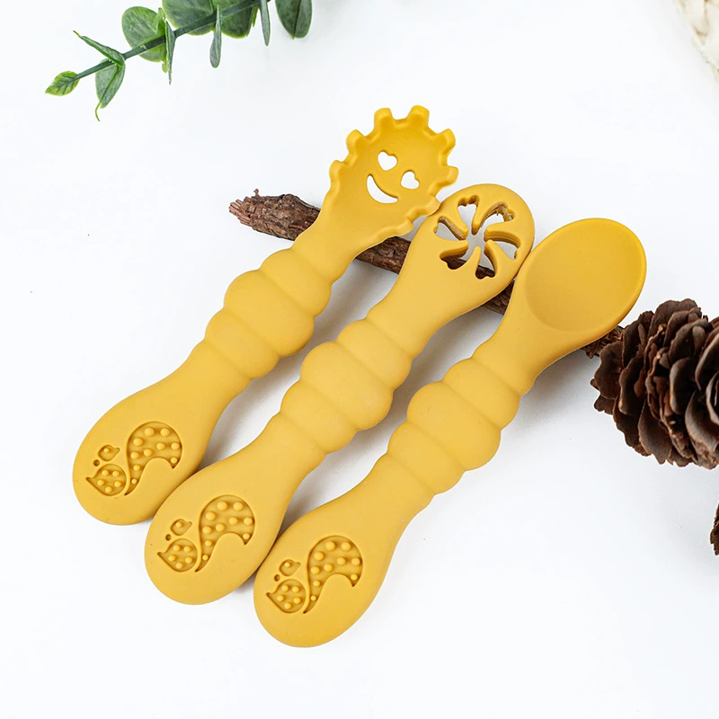 Рисовая ложка Дуршлаг силиконовая детская ложка силиконовая клейкая ложка детское кормление вспомогательной посуды силиконовая ложка для кормления малышей