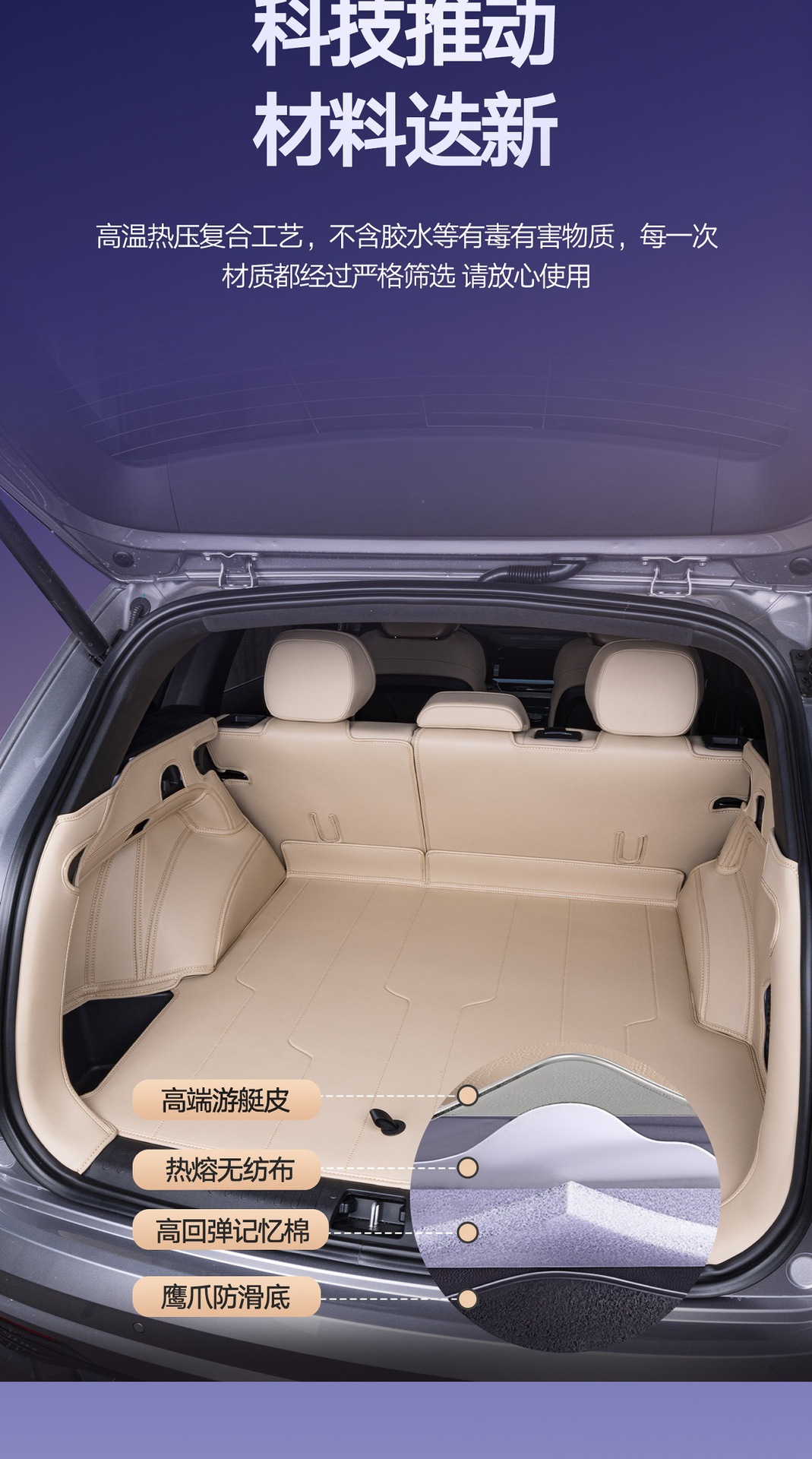 Suitable for Xingyue L Trunk Mat Fully Surrounded by 26 Geely Oriental Yaoyao Special Car Trunk Mats in Original Car Color