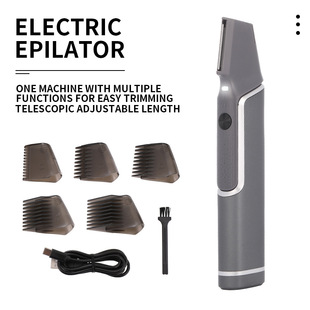 Cross-Border Men's electric shaver upright back epilator foreign trade wholesale USB charging can be a generation of hair