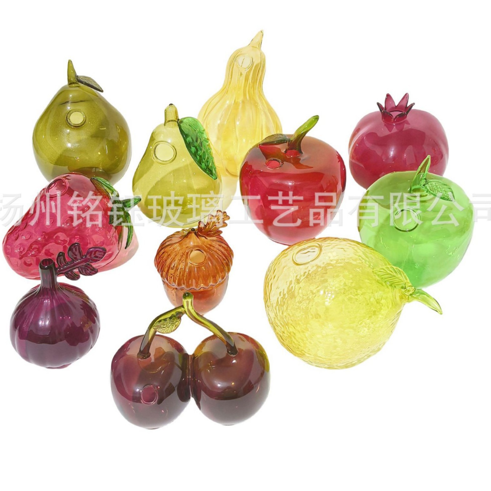 花瓶家居水培花插装饰玻璃批发ins香薰瓶扩香器创意樱桃草莓苹果