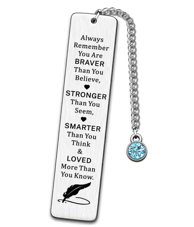 Marcador de acero inoxidable letras temporada de graduación Día del maestro regalo de Acción de Gracias personalizado estilo creativo artístico marcador de acero de titanio al por mayor