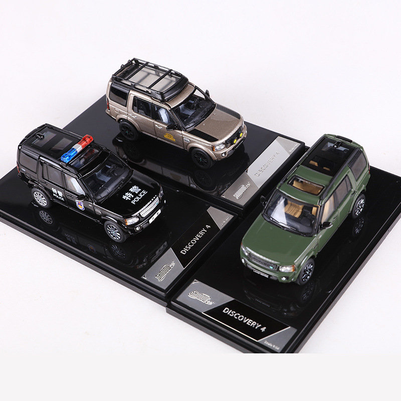 GCD 1:64 랜드 로버 발견 4 SUV 오프로드 차량 시뮬레이션 합금 자동차 모델 컬렉션