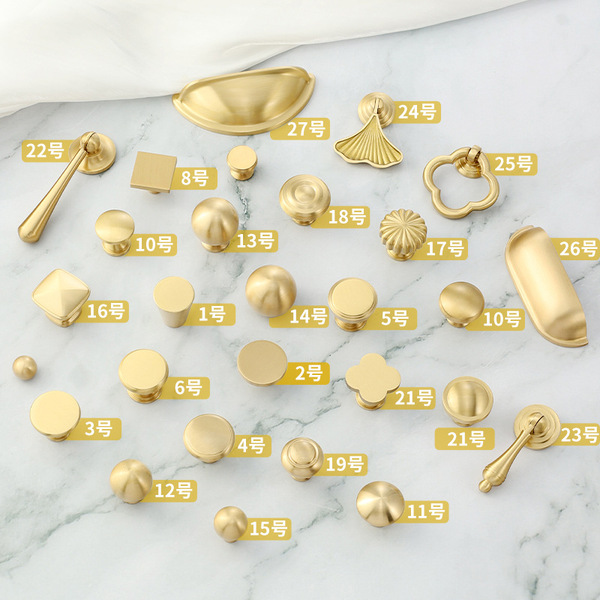 Bronze cabinet door pulls creamy style French -style light luxury…