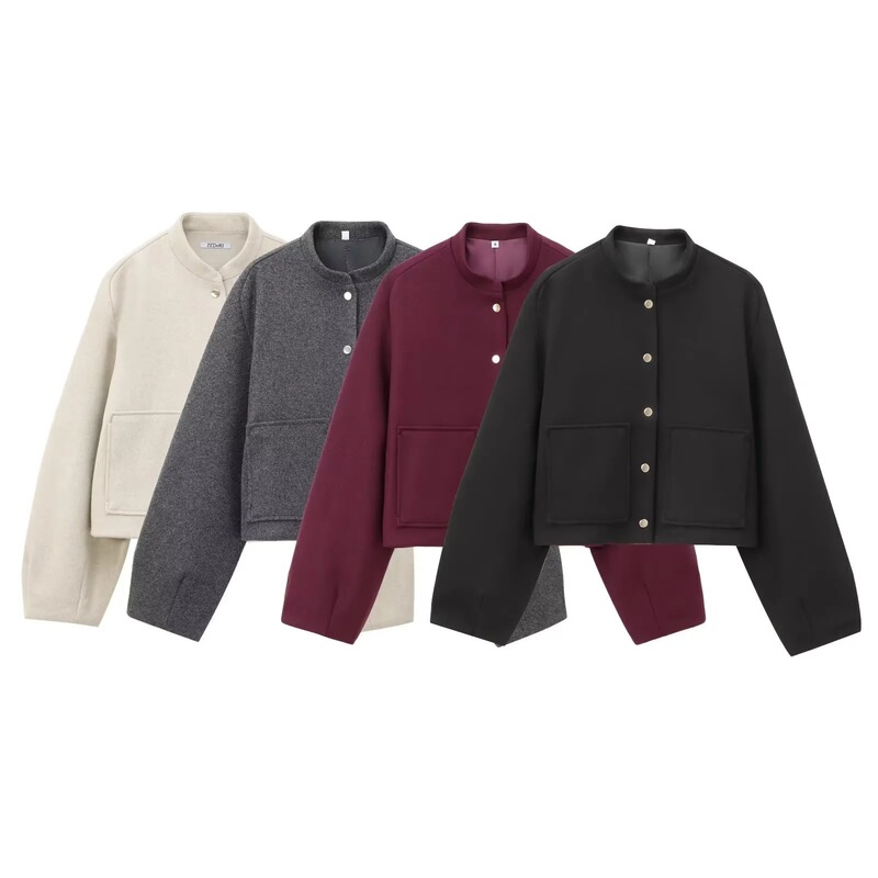 Aliexpress Wholesale New Summer Women's Versatile Short Bomber Jacket with Patch Pockets 8741279 Aliexpress Wholesale New Summer Women's Versatile Short Bomber Jacket with Patch Pockets 8741279