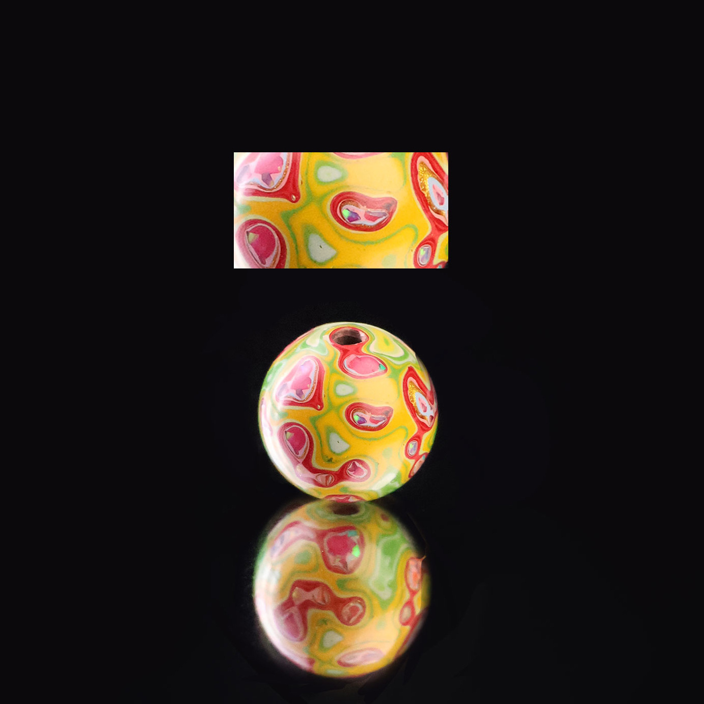 10mm 오팔 옐로우 레드