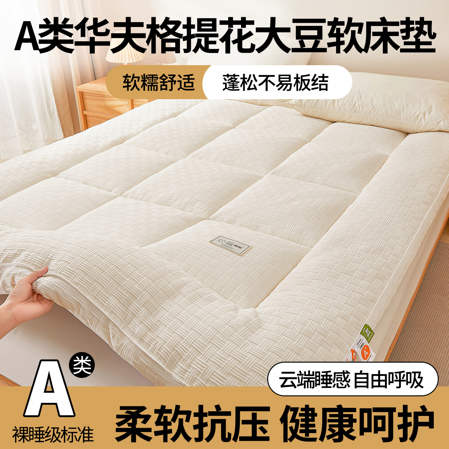 Class a Soy Fiber Mattress Student Dormitory Home Bedroom Soft Cushion Hotel Mattress Thickeneded Rental Mattress Wholesale