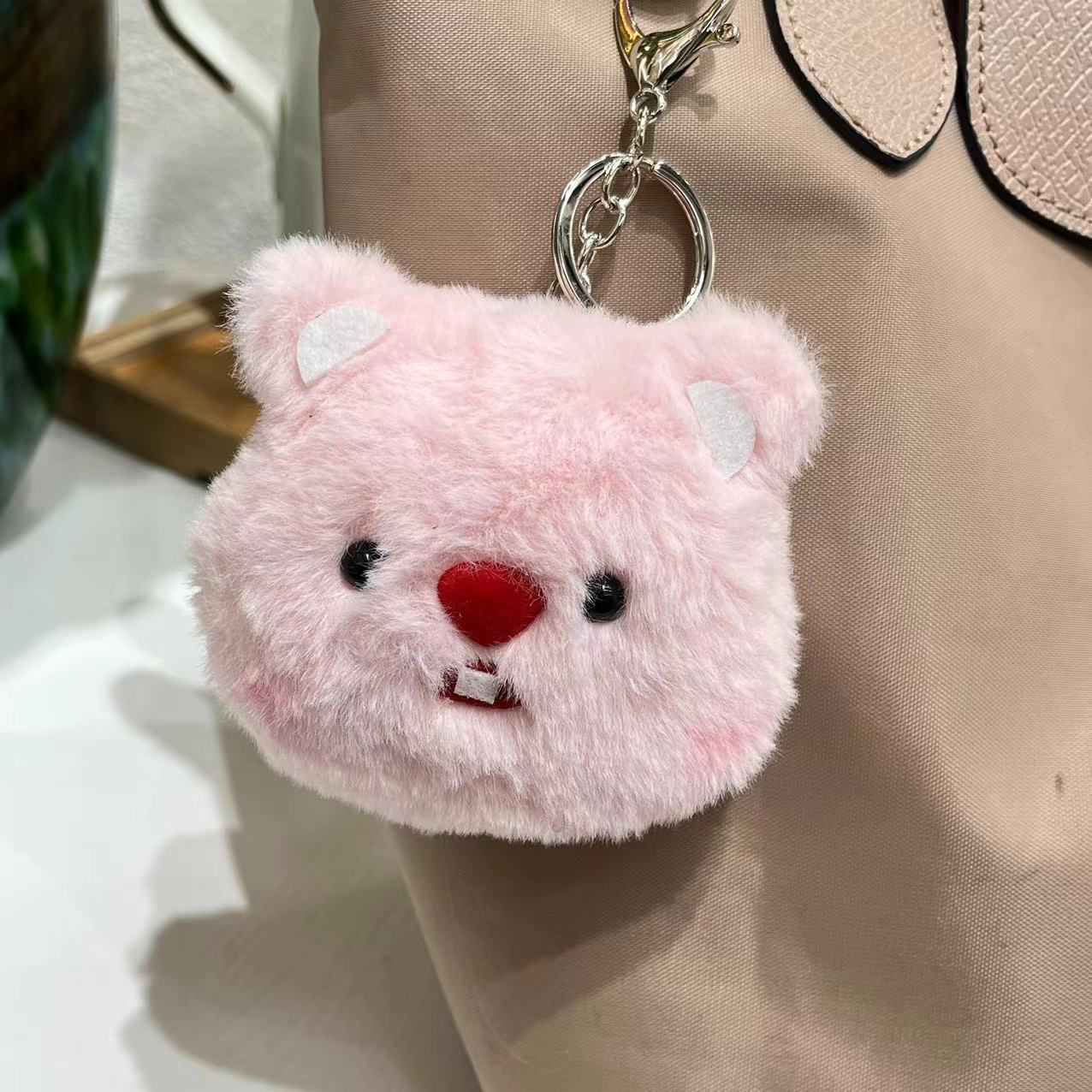 Cartoon plush keychain