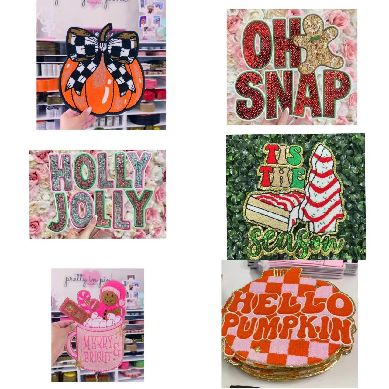 20g Weight 1 Piece Cute Letter Bow Knot Towel Embroidery Clothing Sticker Patches