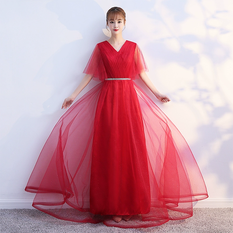 枫彩 Suit, evening dress, long skirt