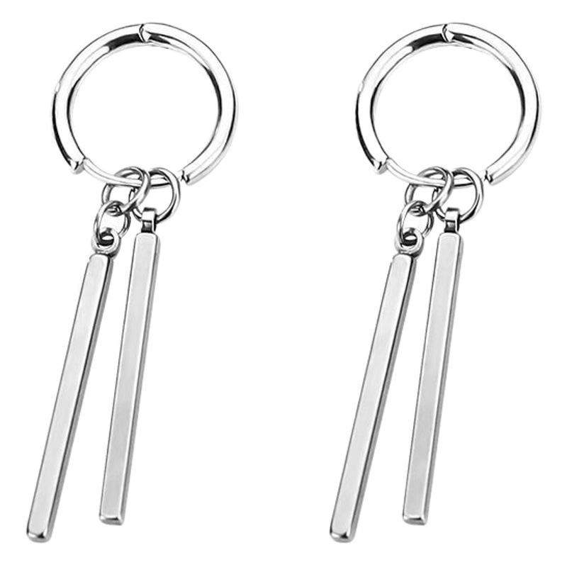 Earrings men's fashionable personalized simple design high-grade single ins earrings simple personalized earrings Sauron earrings