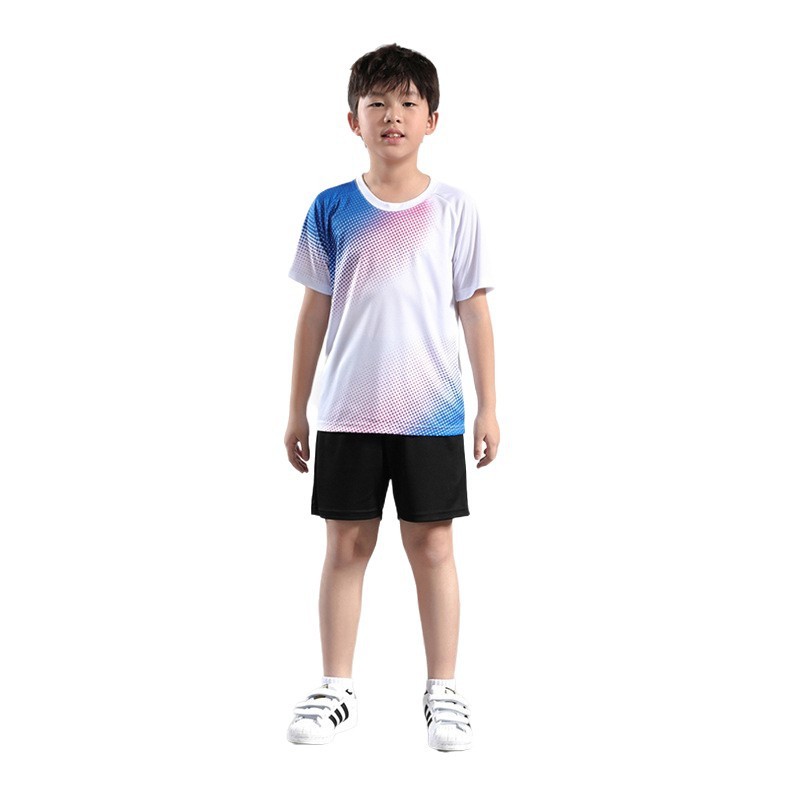 羽毛球服套装定制男女乒乓球短袖训练营比赛服儿童学生队服印logo|undefined