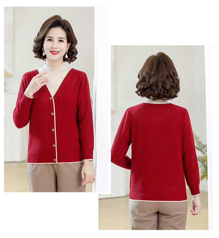 E5873 770K ÁO LEN NỮ TAIRYA ÁO LEN CẢ BỘ 2 MÓN MÙA XUÂN THU ĐÔNG TRUNG NIÊN THỜI TRANG NỮ G02 SẢN PHẨM MỚI