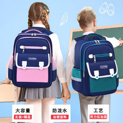 新しい小学生のかばん1-3-4-5年生英倫風男の女の子の子供の大容量のランドセルのロゴ