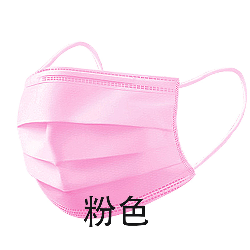 Bolsa de máscara desechable, embalaje independiente, tela fundida para adultos de tres capas negras, necesidades diarias, protección contra el polvo, venta al por mayor industrial