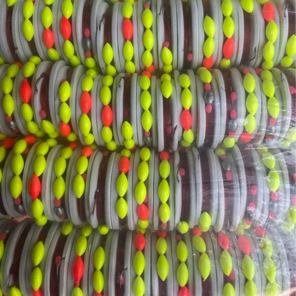 Seven-Star Floating Line Set with Hook, Single Hook, Wild Fishing, Adjustment-Free Floating Fishhook, Traditional Fishing Platform Fishing, Single Hook Set, Stream Fishing
