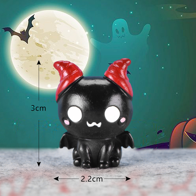 ハロウィンかわいいカボチャランタンゴーストヴァンパイアマイクロ風景アクセサリーケーキ車の装飾品|undefined