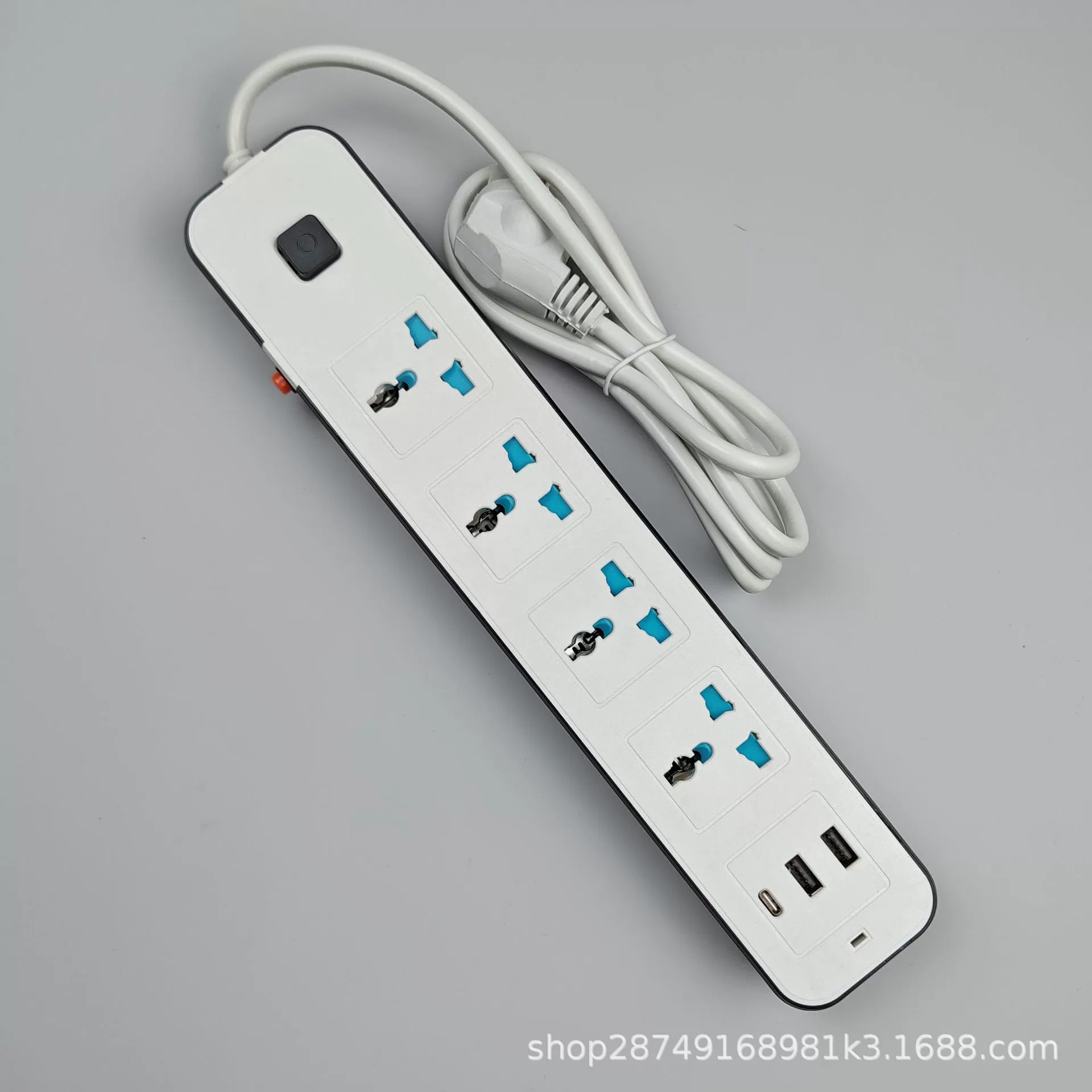 Сетевой фильтр для Африки, универсальные гнёзда, USB+TYPE-C, защита от перегрузки, многофункциональная розетка с кабелем и лампой