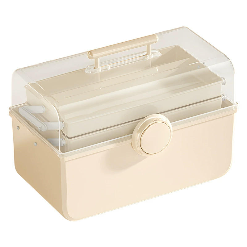 Capacious table handheld storage box, transparent cosmetic universal hair accessory
