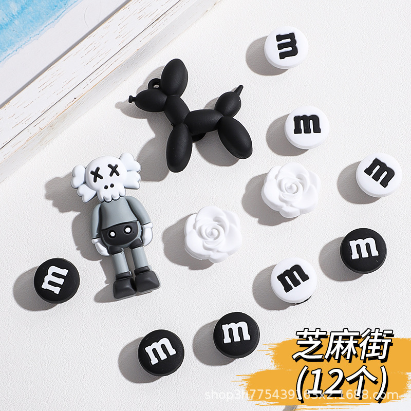 Nezha 多用途 DIY アクセサリー装飾取り外し可能な下駄バックル靴の花