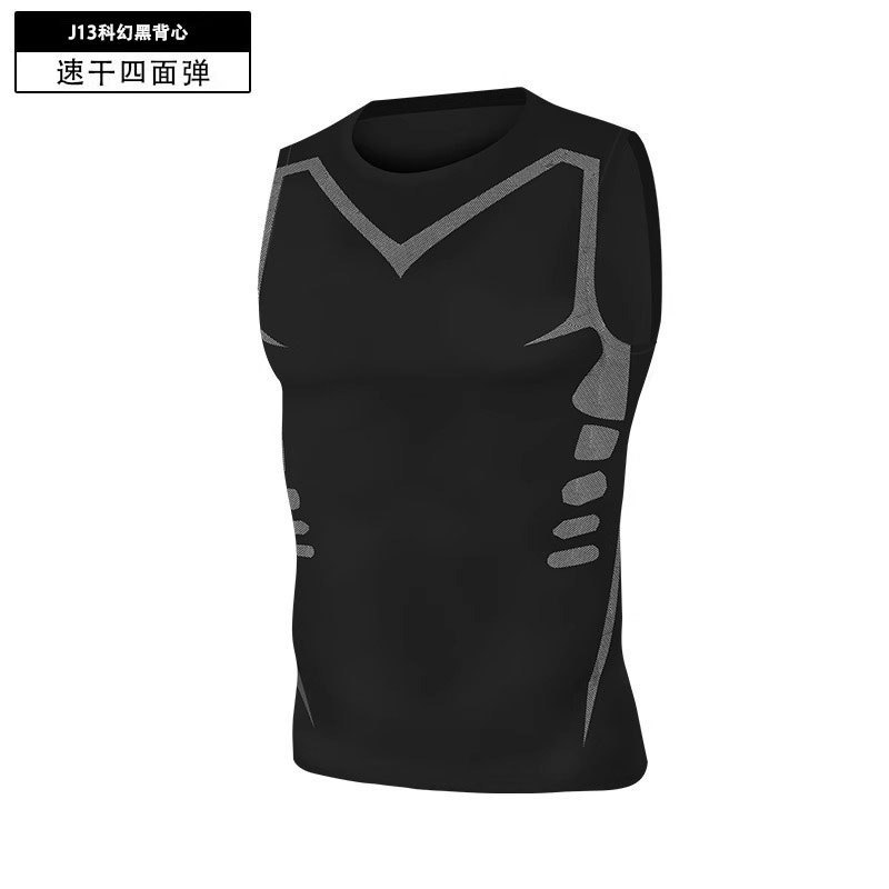 J13 검은색 공상 과학 조끼