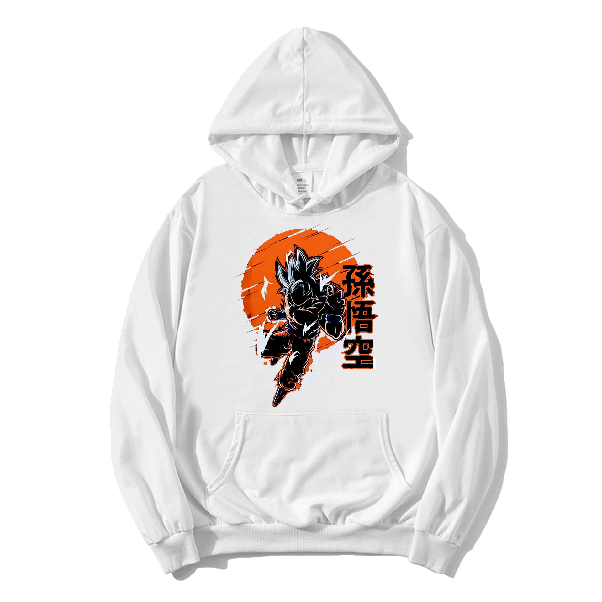 Anime Dragon Ball sudadera con capucha Wukong impresión periférica para hombres y mujeres tendencia tops sueltos pareja suéter chaqueta casual