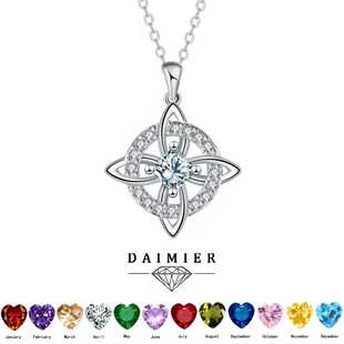 �羳�r�К��|����Mystical Birthstone Witches Knot Necklace