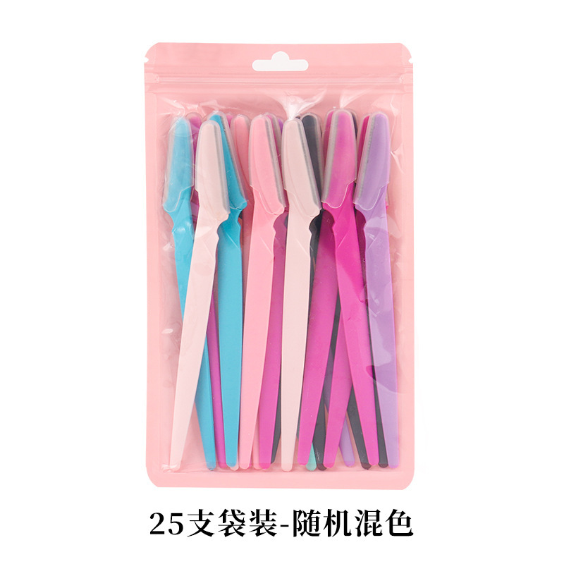 跨境代贴标签批发60支/瓶眉刀DIY化妆美容工具眉毛修眉刀工具用品|undefined