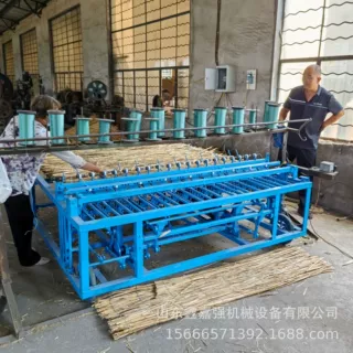 多功能绿化植保草帘机 1.5m蒲草稻草编草席机 省人工草帘编织机
