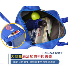 批發小學生單肩書包印字LOGO培訓班廣告單肩包 補習班手提包