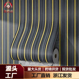 仿格栅墙纸自粘卧室背景墙墙面改色翻新壁纸防水防潮墙贴工厂批发