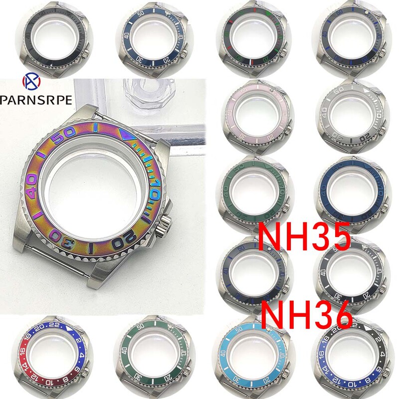 42mm Stainless Steel Case with Sapphire Crystal, Compatible with Nh35/Nh36 Movements, Modified Case for Submariner Style 42mm Stainless Steel Case with Sapphire Crystal, Compatible with Nh35/Nh36 Movements, Modified Case for Submariner Style