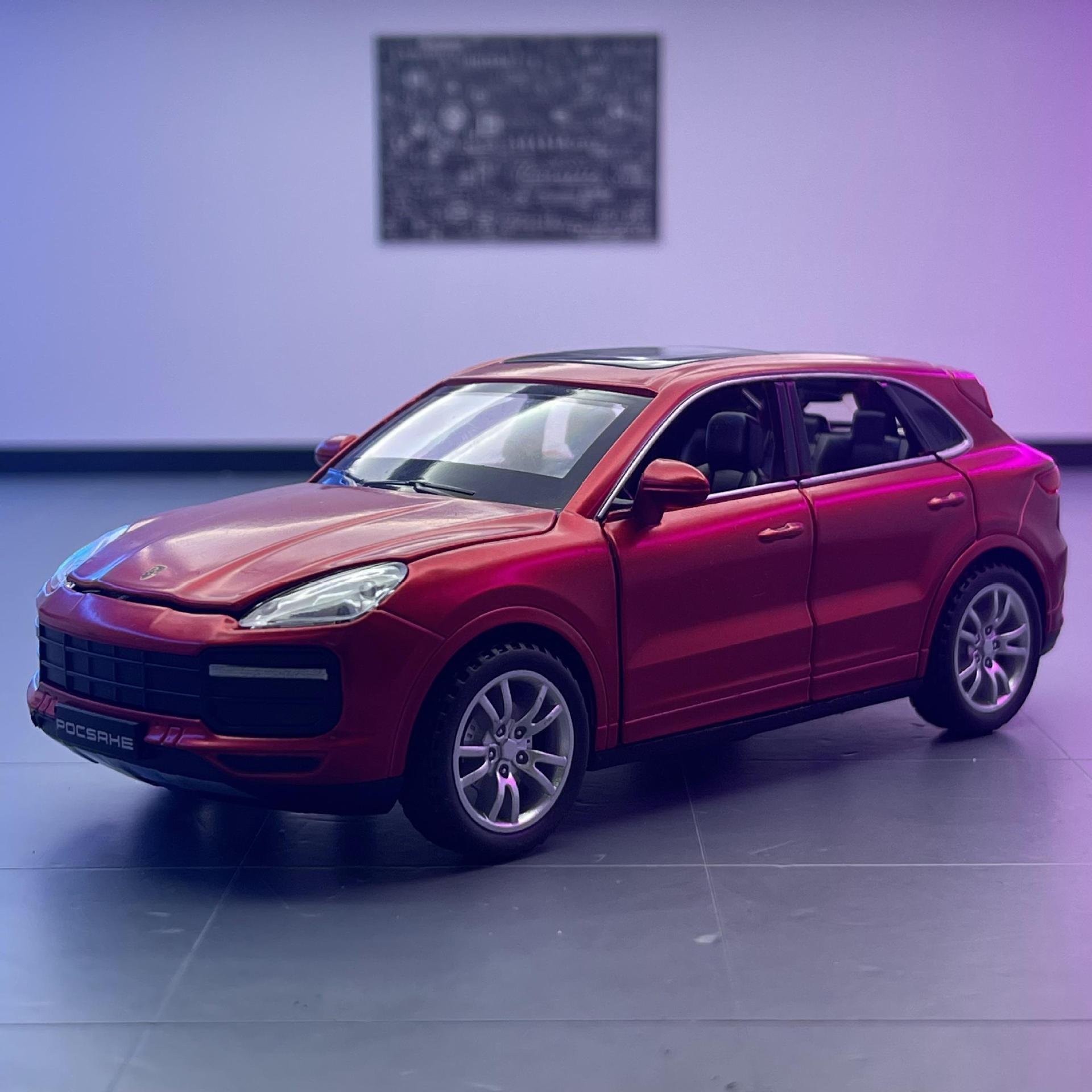 Jiaye aleación modelo de coche 1:32 Bayan vehículo todoterreno con sonido y luz Tire hacia atrás colección de decoración de modelo de coche de juguete para niños