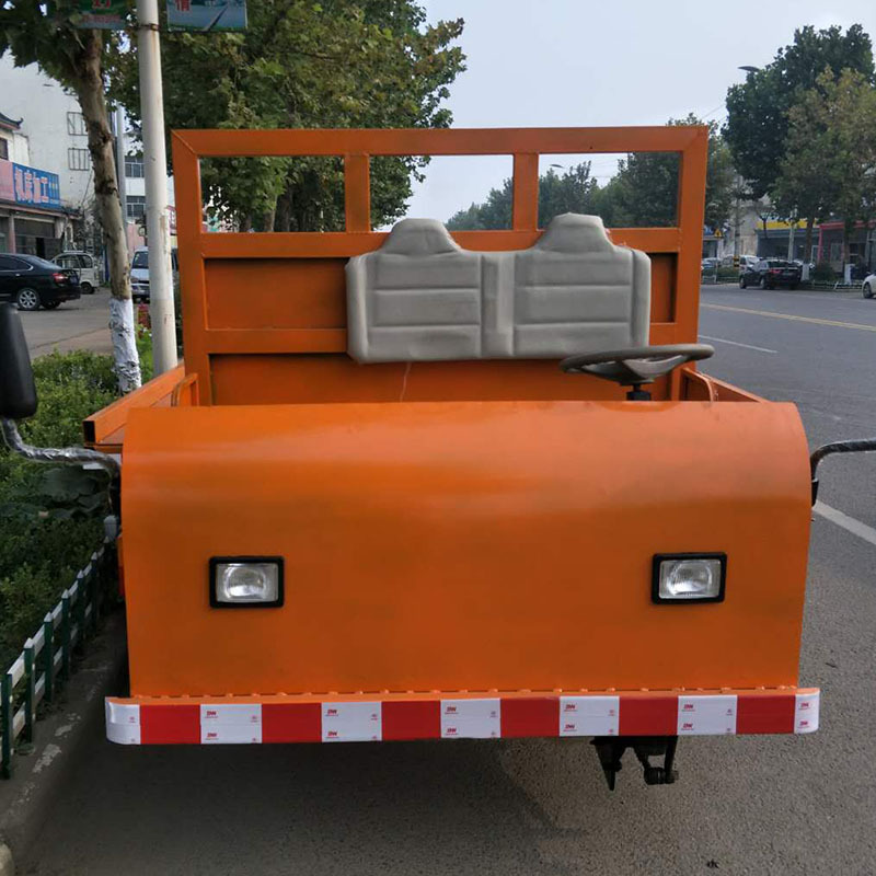 3-5吨电动四轮车载货搬运翻斗车运输工程座驾式电动平板车