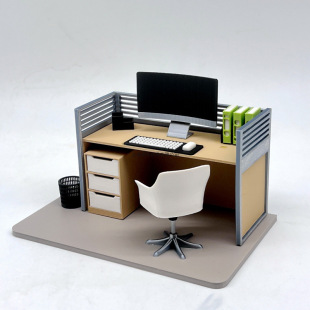 Contemporary Worker Spirit Ox and Horse, Ox and Horse Workstation 12:1 Model Ornament Plastic
